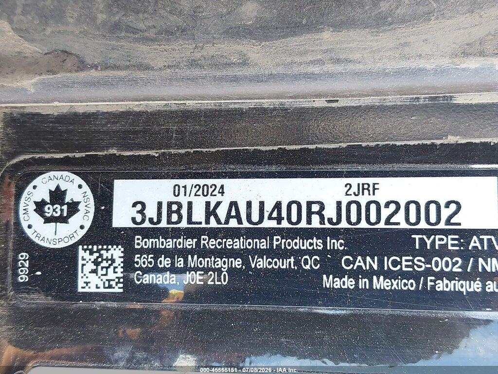 3JBLKAU40RJ002002 2024 CAN-AM OUTLANDER photo no. 10