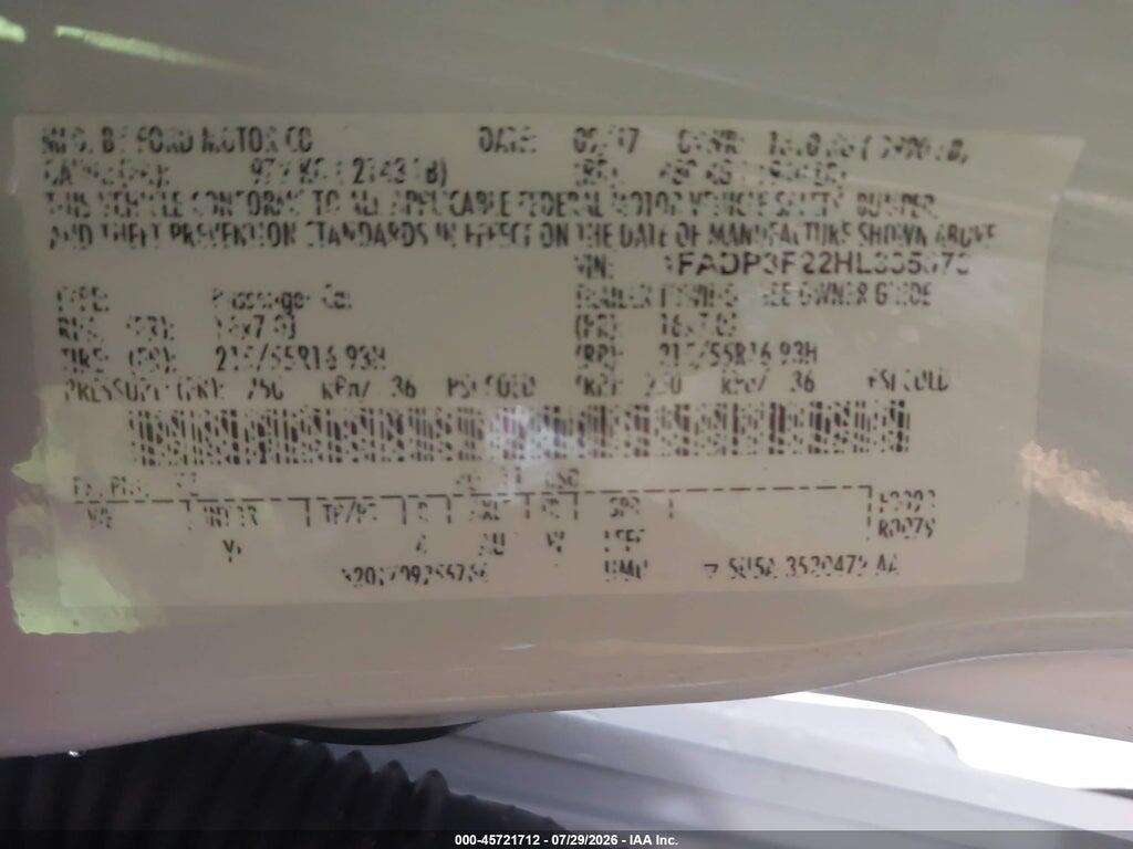 1FADP3F22HL335073 2017 FORD FOCUS photo no. 9