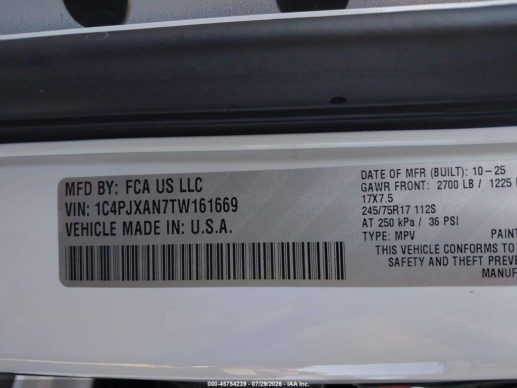 1C4PJXAN7TW161669 2026 JEEP WRANGLER photo no. 9