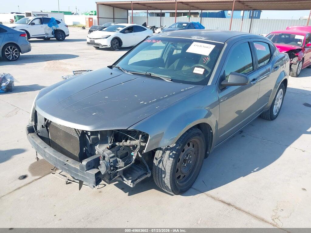 1C3CDZAB2CN156168 2012 DODGE AVENGER photo no. 2