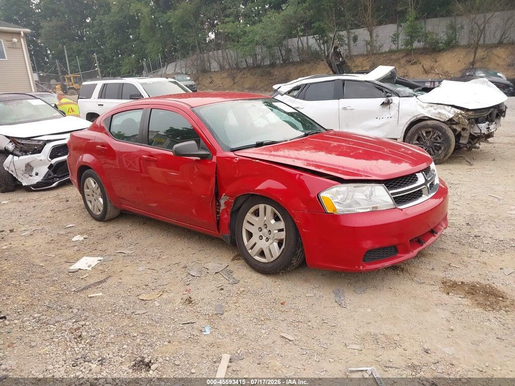 1C3CDZAB7CN265581 2012 DODGE AVENGER photo no. 1