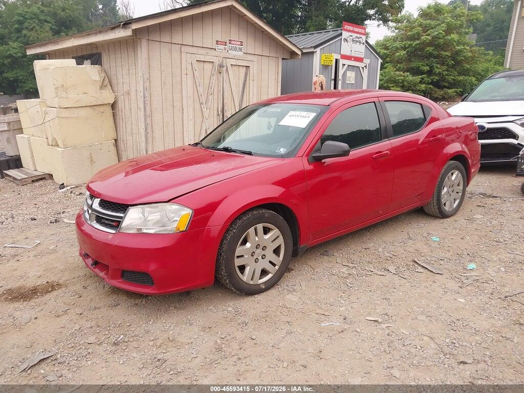 1C3CDZAB7CN265581 2012 DODGE AVENGER photo no. 2