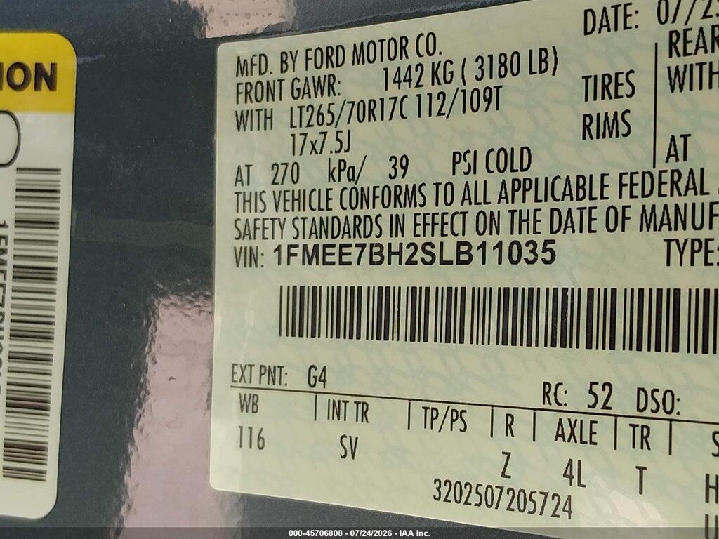 1FMEE7BH2SLB11035 2025 FORD BRONCO photo no. 9