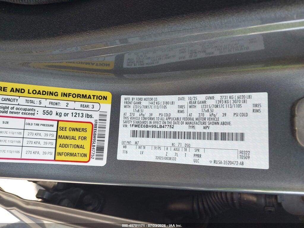 1FMEE6BH9SLB47752 2025 FORD BRONCO photo no. 9