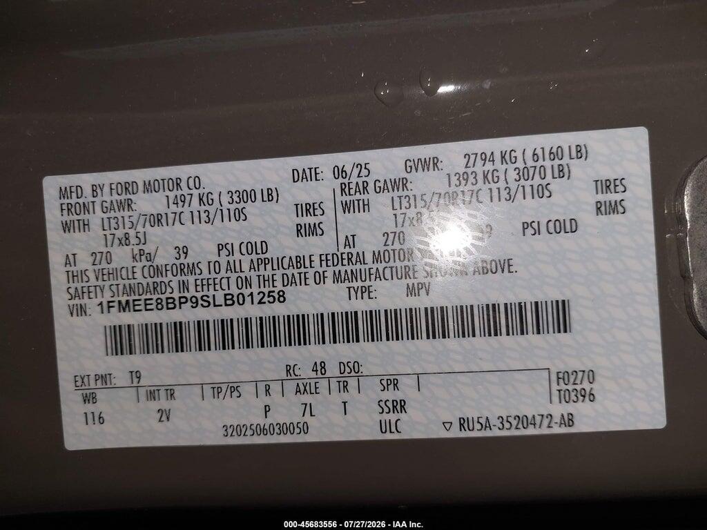 1FMEE8BP9SLB01258 2025 FORD BRONCO photo no. 9