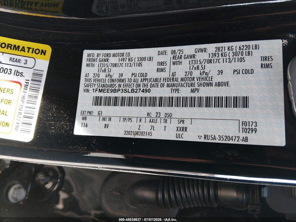 1FMEE9BP3SLB27490 2025 FORD BRONCO photo no. 9