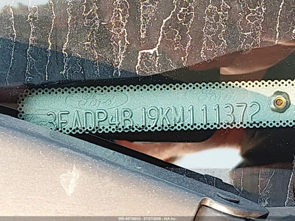 3FADP4BJ9KM111372 2019 FORD FIESTA photo no. 9