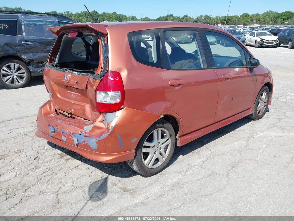 JHMGD38697S063320 2007 HONDA FIT photo no. 4