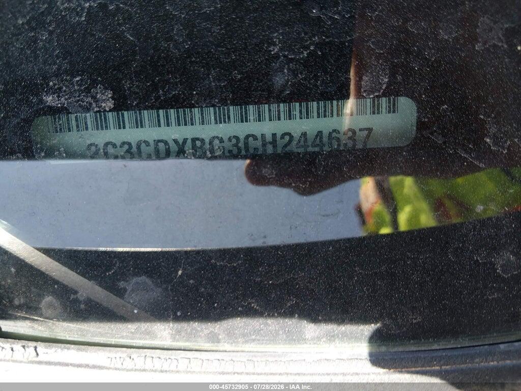 2C3CDXBG3CH244637 2012 DODGE CHARGER photo no. 9