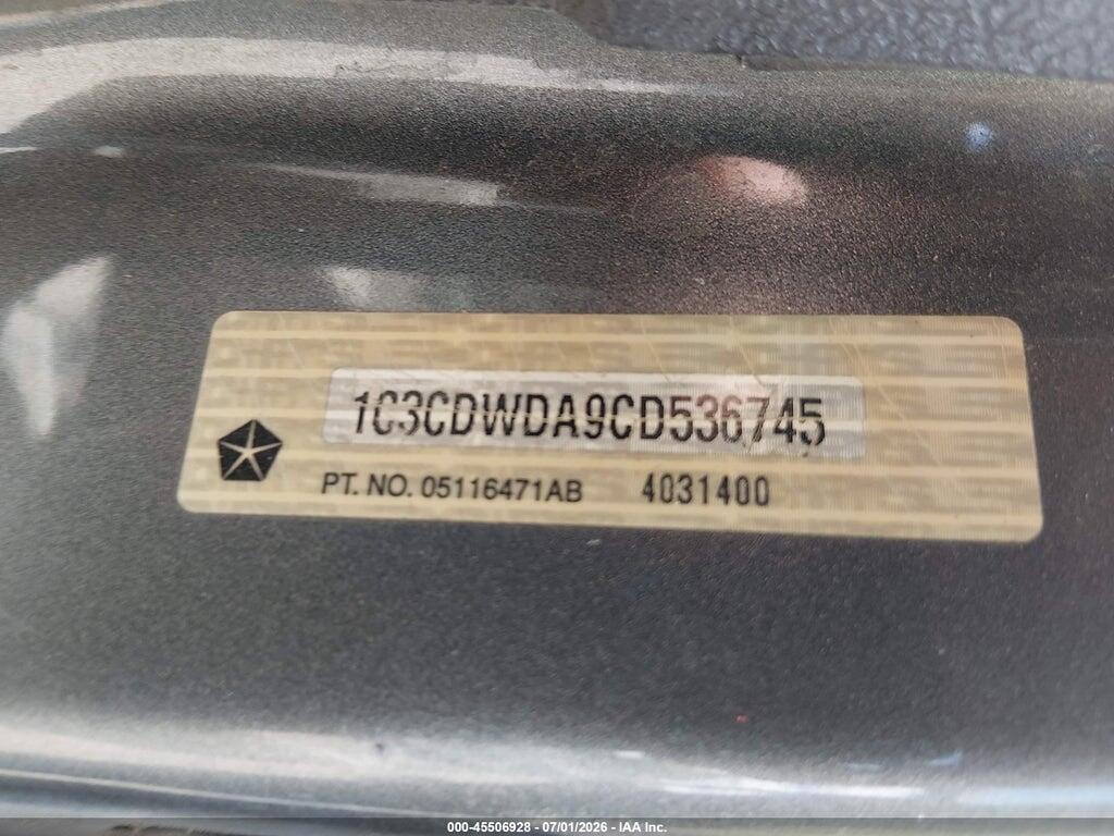 1C3CDWDA9CD536745 2012 DODGE CALIBER photo no. 9