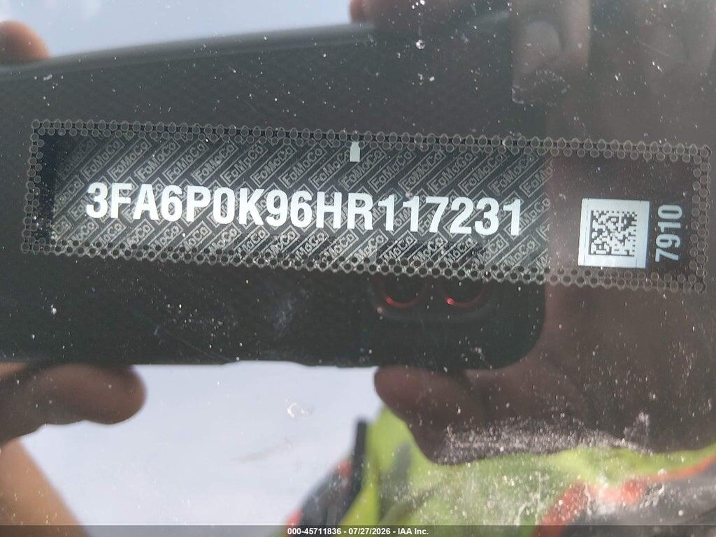 3FA6P0K96HR117231 2017 FORD FUSION photo no. 9