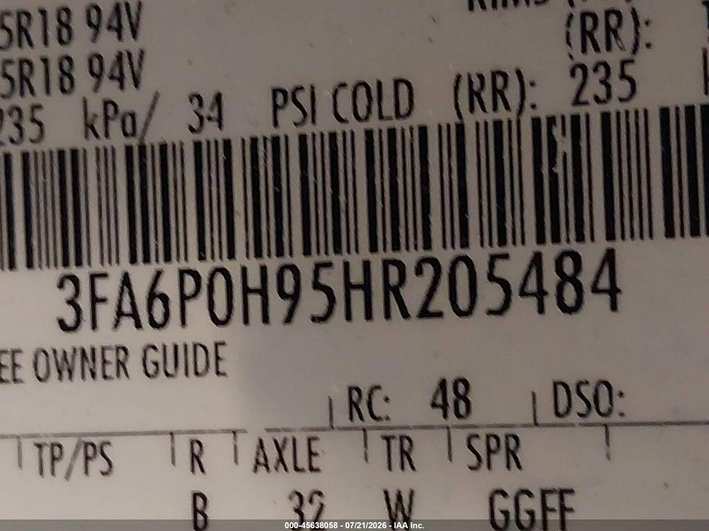 3FA6P0H95HR205484 2017 FORD FUSION photo no. 9