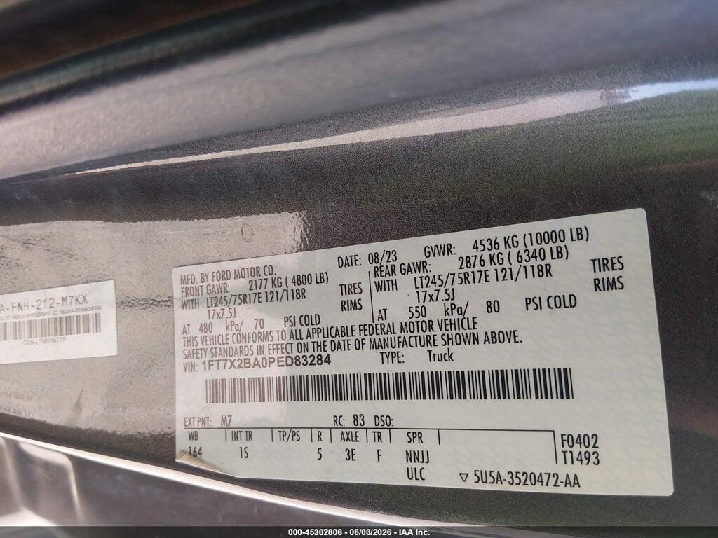 1FT7X2BA0PED83284 2023 FORD F-250 photo no. 9