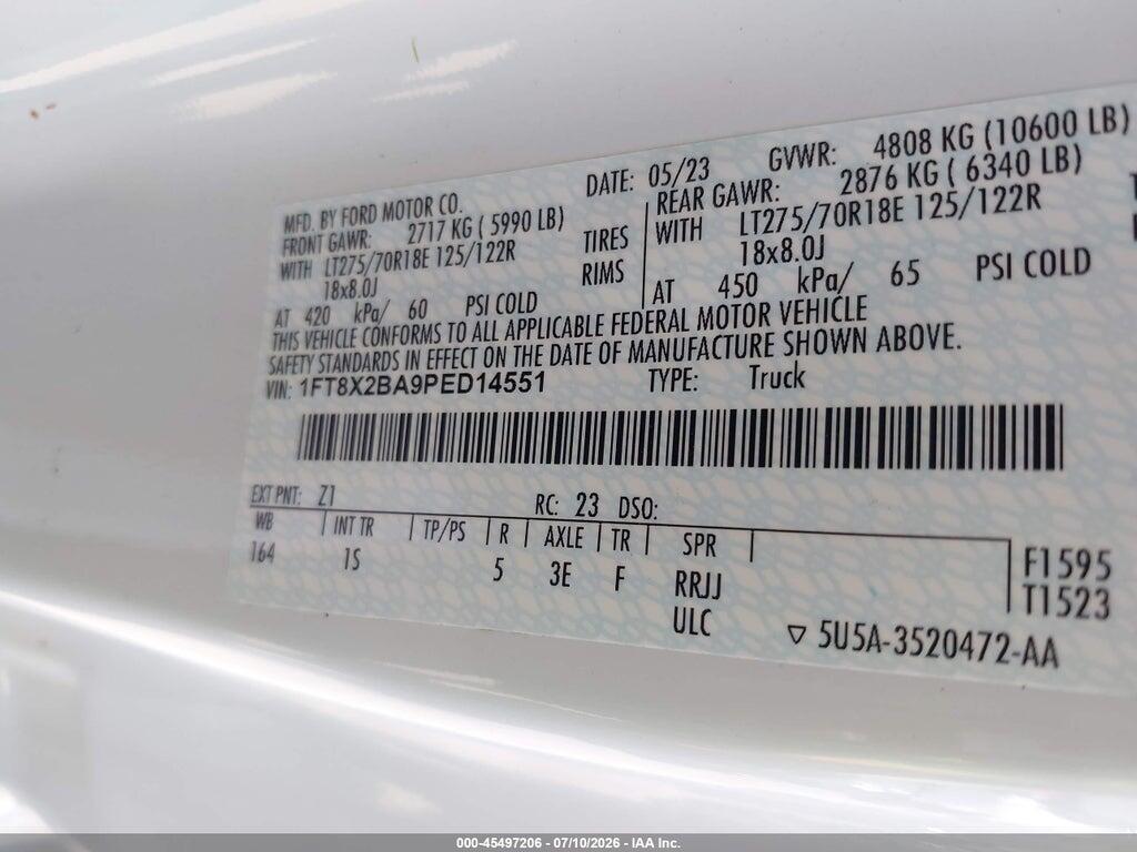 1FT8X2BA9PED14551 2023 FORD F-250 photo no. 8