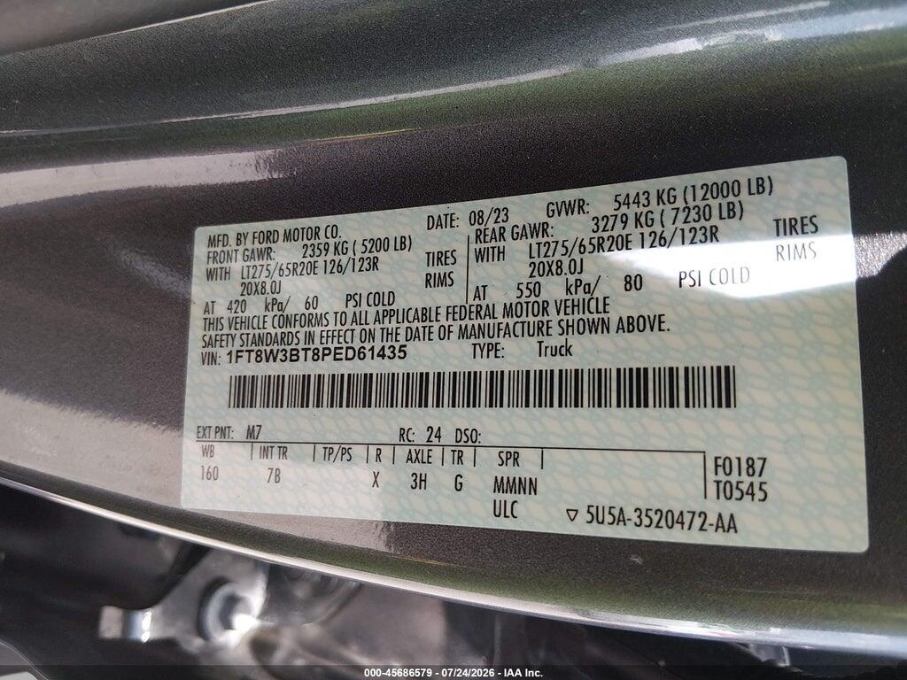 1FT8W3BT8PED61435 2023 FORD F-350 photo no. 8