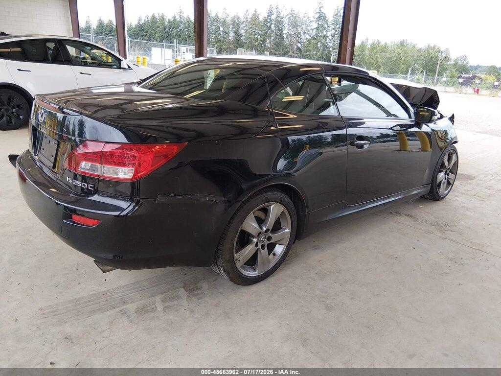 JTHFF2C27A2513235 2010 LEXUS IS 250C photo no. 4