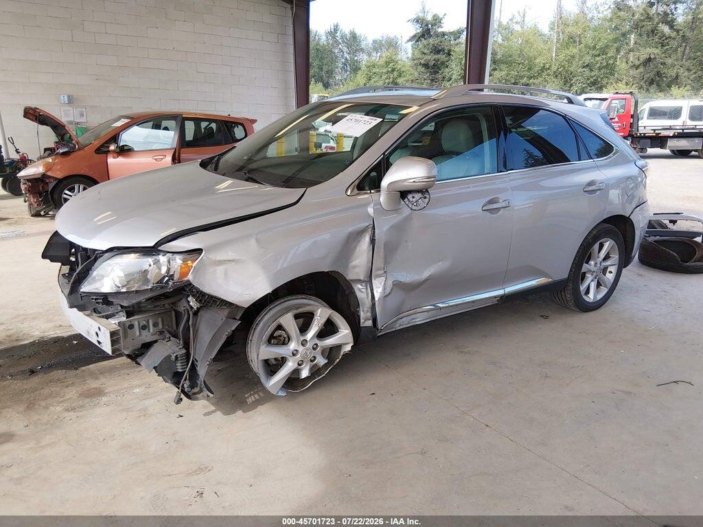 2T2BK1BAXAC040443 2010 LEXUS RX 350 photo no. 2