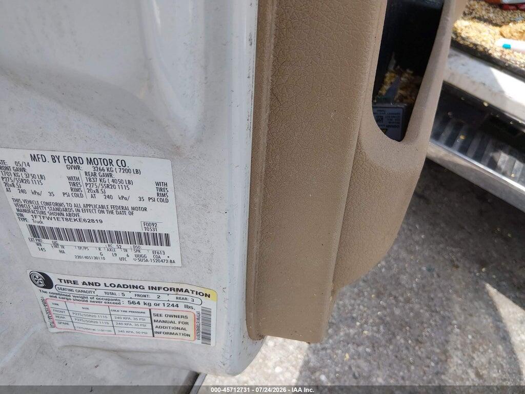 1FTFW1ET8EKE62819 2014 FORD F-150 photo no. 9