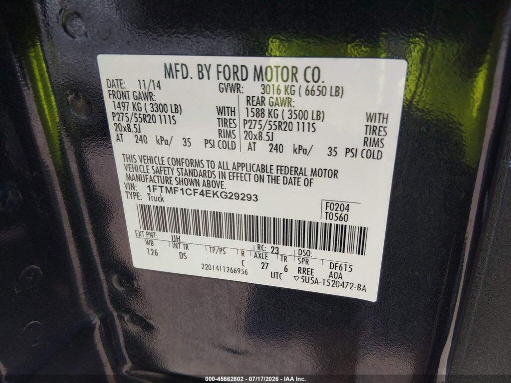 1FTMF1CF4EKG29293 2014 FORD F-150 photo no. 9