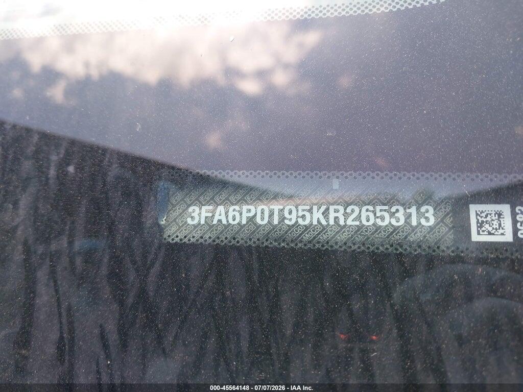 3FA6P0T95KR265313 2019 FORD FUSION photo no. 9