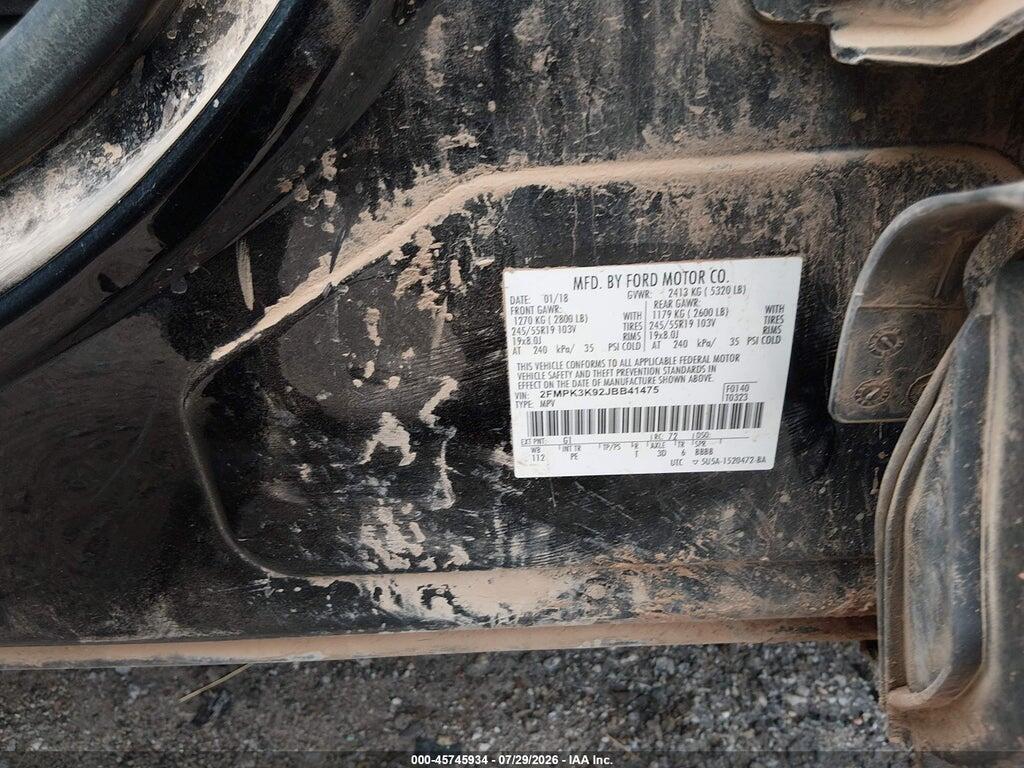 2FMPK3K92JBB41475 2018 FORD EDGE photo no. 9