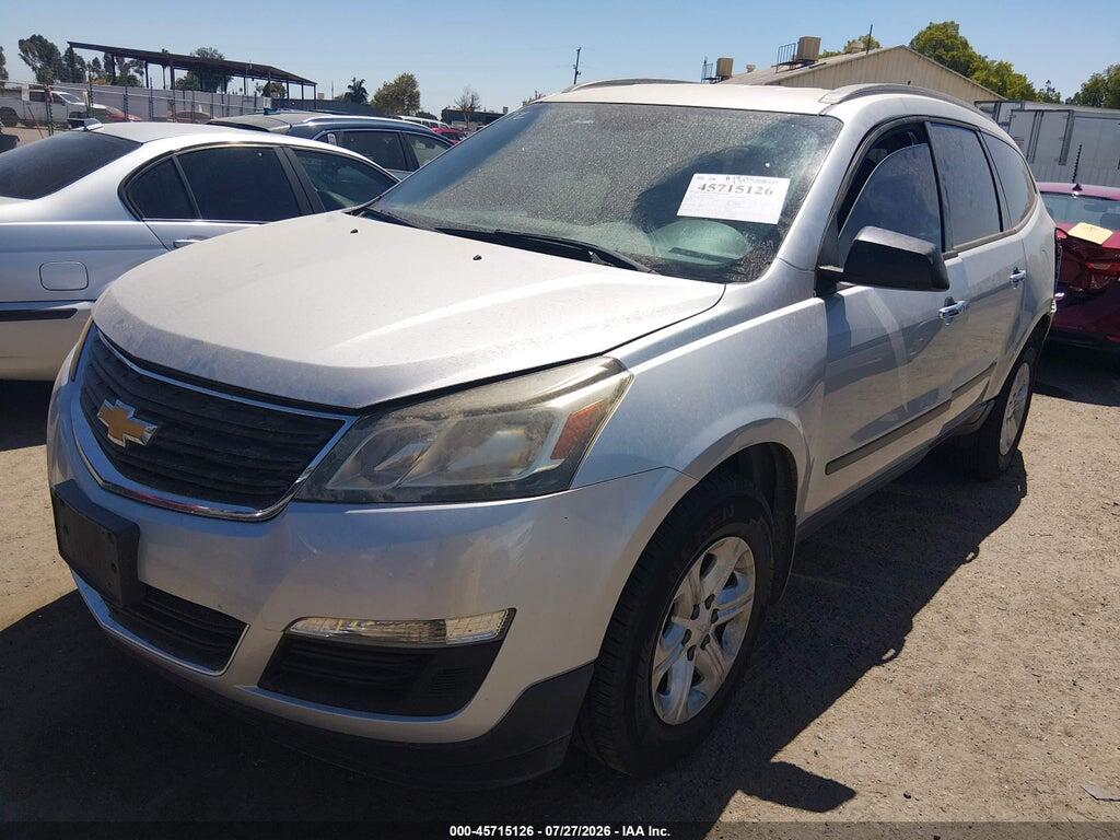 1GNKRFKD2FJ243482 2015 CHEVROLET TRAVERSE photo no. 2