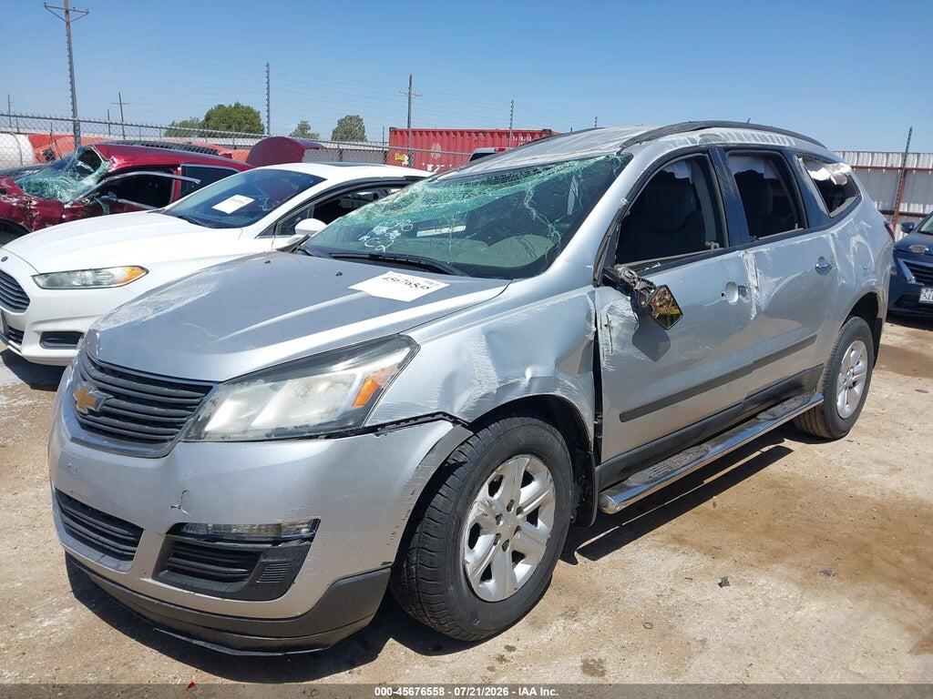 1GNKRFED7FJ138450 2015 CHEVROLET TRAVERSE photo no. 2