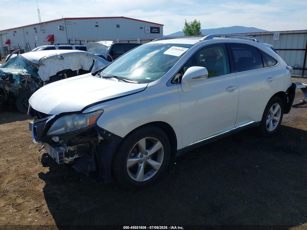 2T2BK1BA9AC066452 2010 LEXUS RX 350 photo no. 2