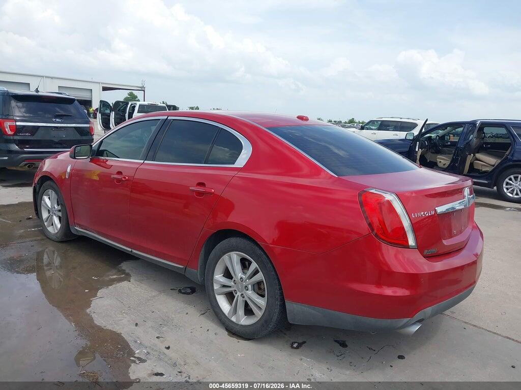 1LNHL9DR6AG616295 2010 LINCOLN MKS photo no. 3