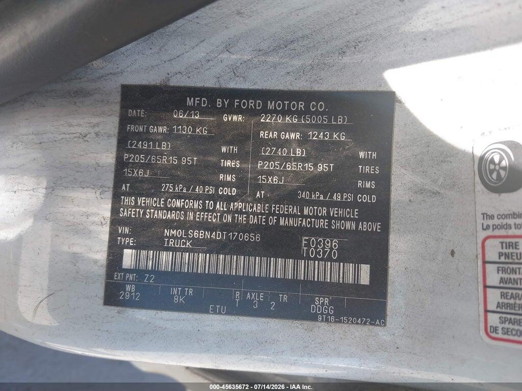 NM0LS6BN4DT170656 2013 FORD TRANSIT CONNECT photo no. 9