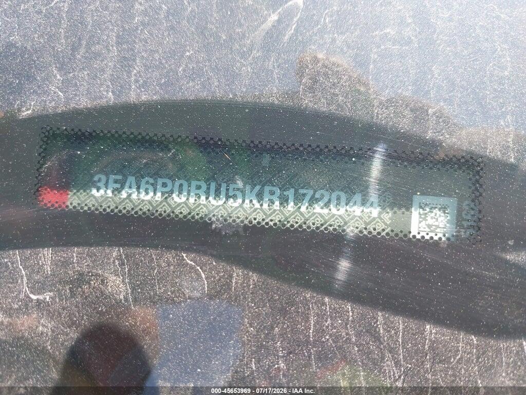 3FA6P0RU5KR172044 2019 FORD FUSION HYBRID photo no. 9
