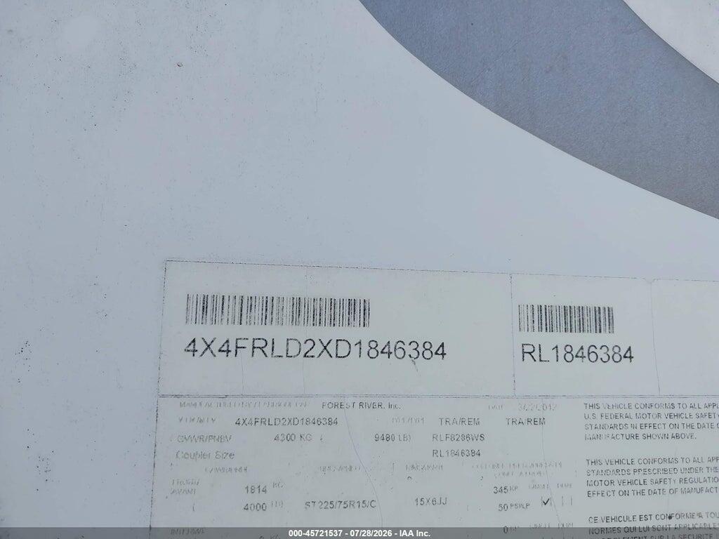 4X4FRLD2XD1846384 2013 FOREST RIVER ROCKWOOD SIGNATURE ULTRA LITE 5TH WHL TRAVEL TRAILER photo no. 9