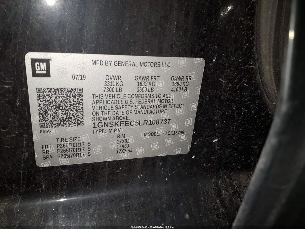 1GNSKEEC5LR108737 2020 CHEVROLET TAHOE photo no. 9