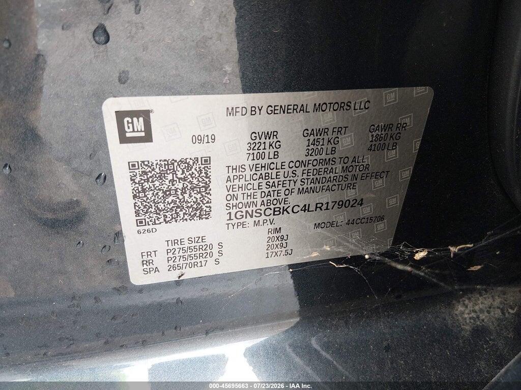 1GNSCBKC4LR179024 2020 CHEVROLET TAHOE photo no. 9