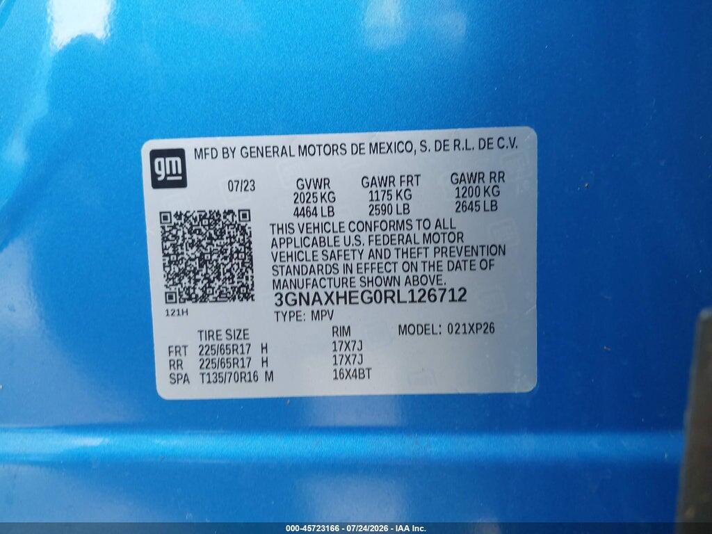 3GNAXHEG0RL126712 2024 CHEVROLET EQUINOX photo no. 9