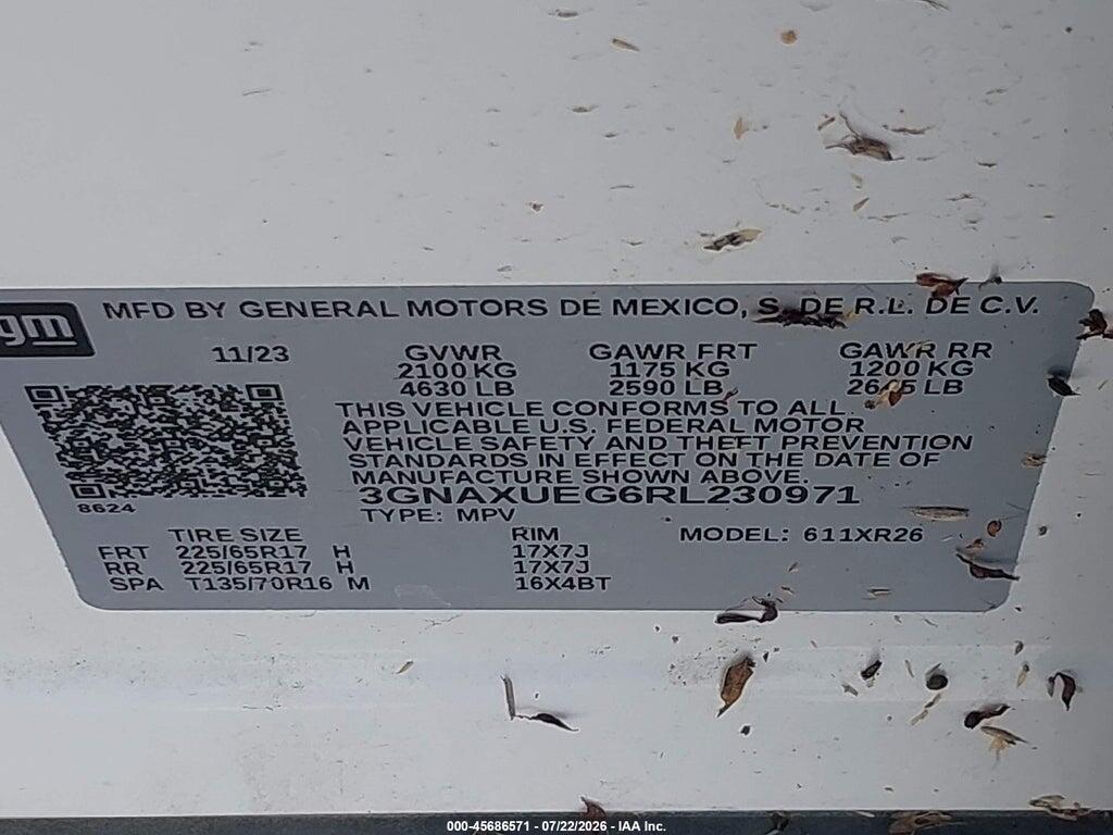 3GNAXUEG6RL230971 2024 CHEVROLET EQUINOX photo no. 9