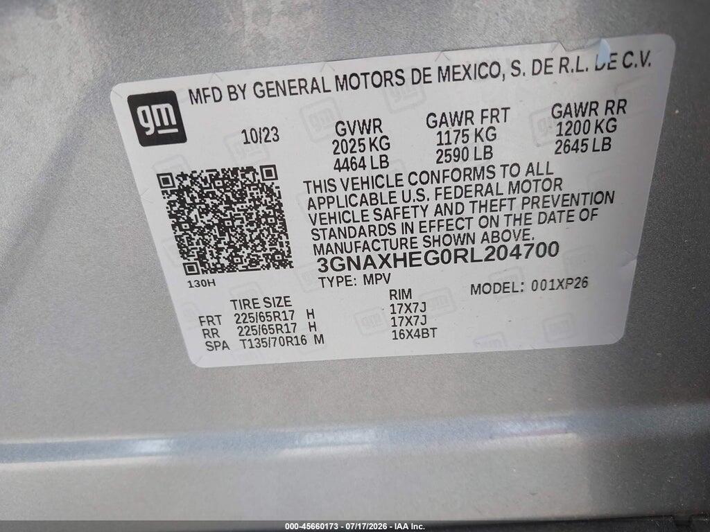 3GNAXHEG0RL204700 2024 CHEVROLET EQUINOX photo no. 9