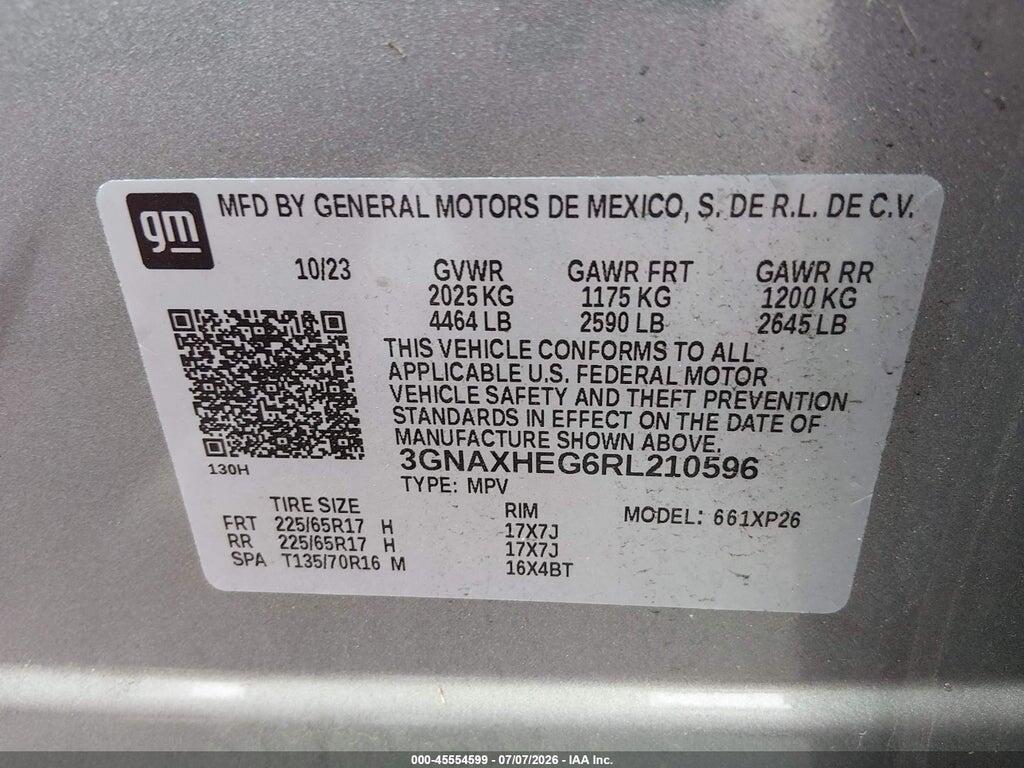 3GNAXHEG6RL210596 2024 CHEVROLET EQUINOX photo no. 9