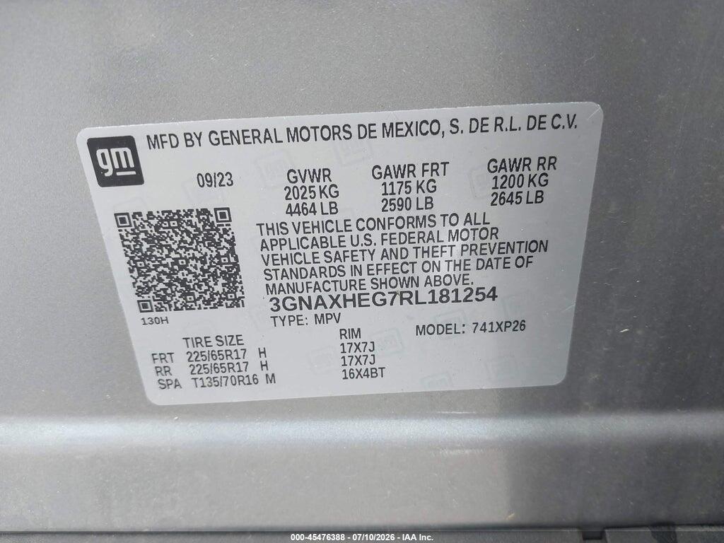 3GNAXHEG7RL181254 2024 CHEVROLET EQUINOX photo no. 9