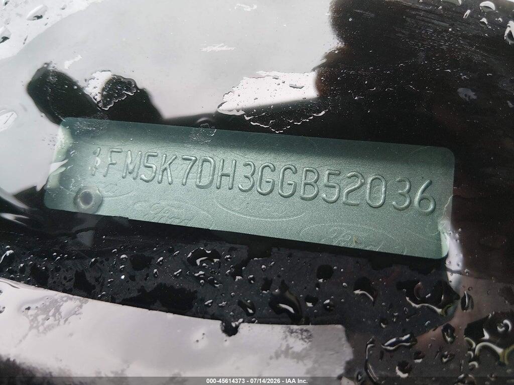 1FM5K7DH3GGB52036 2016 FORD EXPLORER photo no. 9