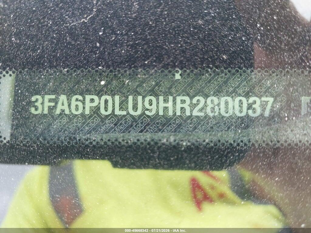 3FA6P0LU9HR280037 2017 FORD FUSION HYBRID photo no. 9