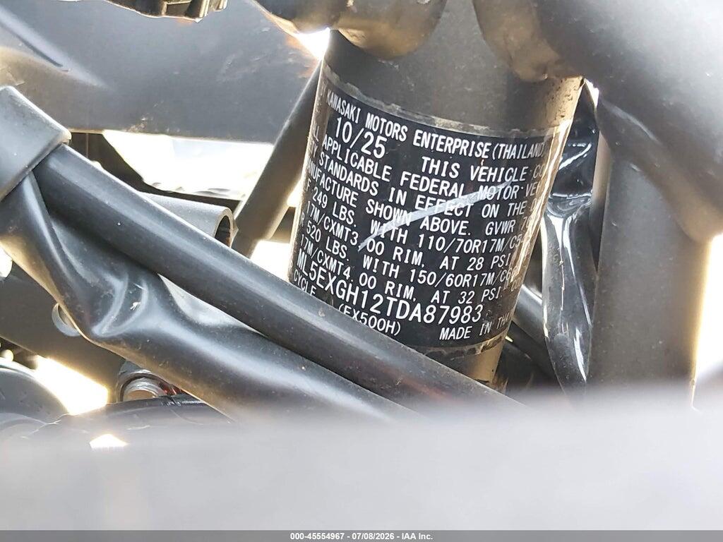 ML5EXGH12TDA87983 2026 KAWASAKI EX500 photo no. 10