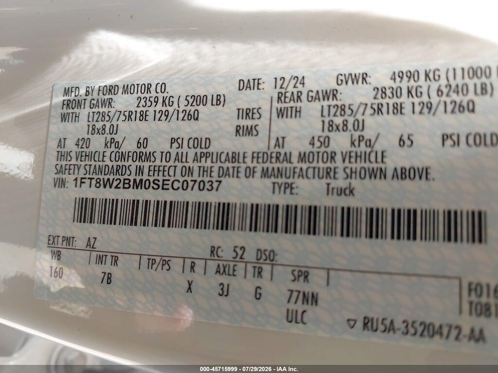 1FT8W2BM0SEC07037 2025 FORD F-250 photo no. 8