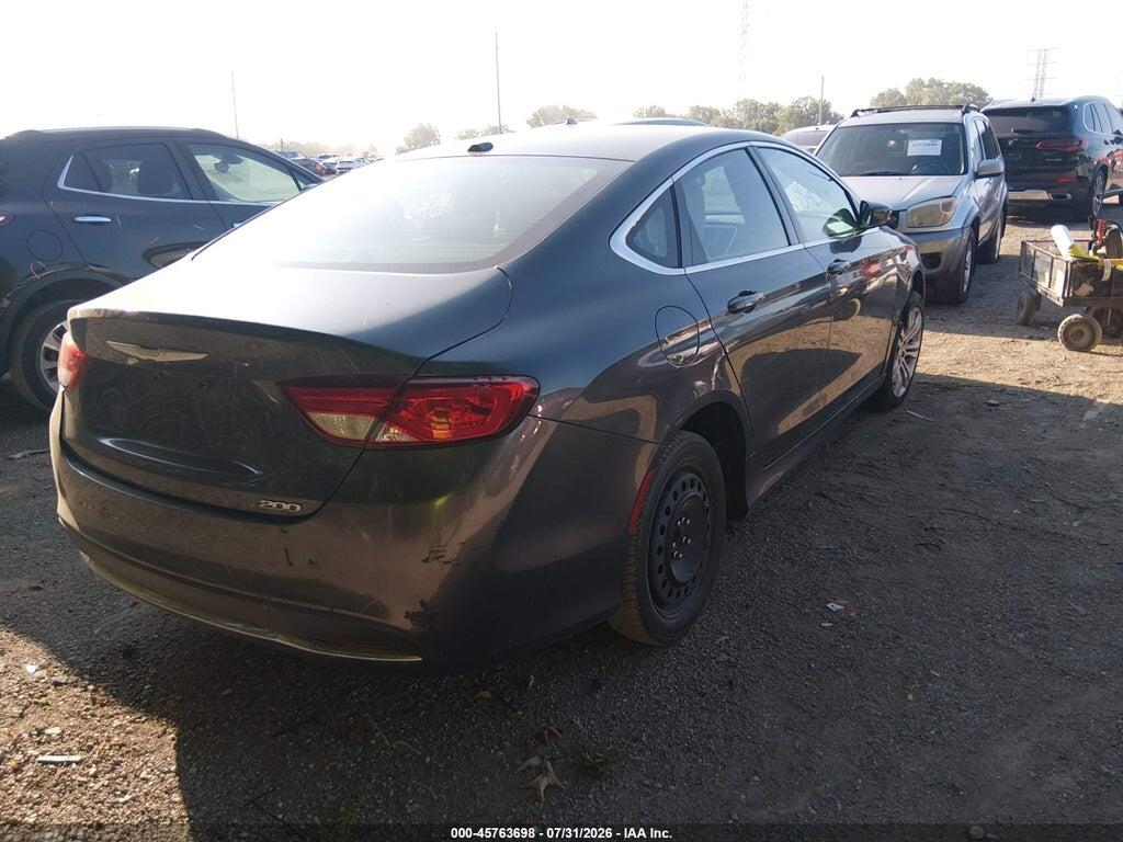 1C3CCCAB9FN539402 2015 CHRYSLER 200 photo no. 4
