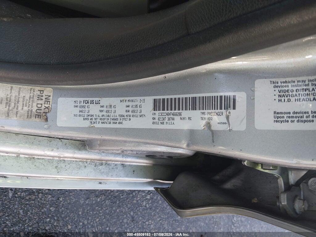 1C3CCCABXFN666286 2015 CHRYSLER 200 photo no. 9