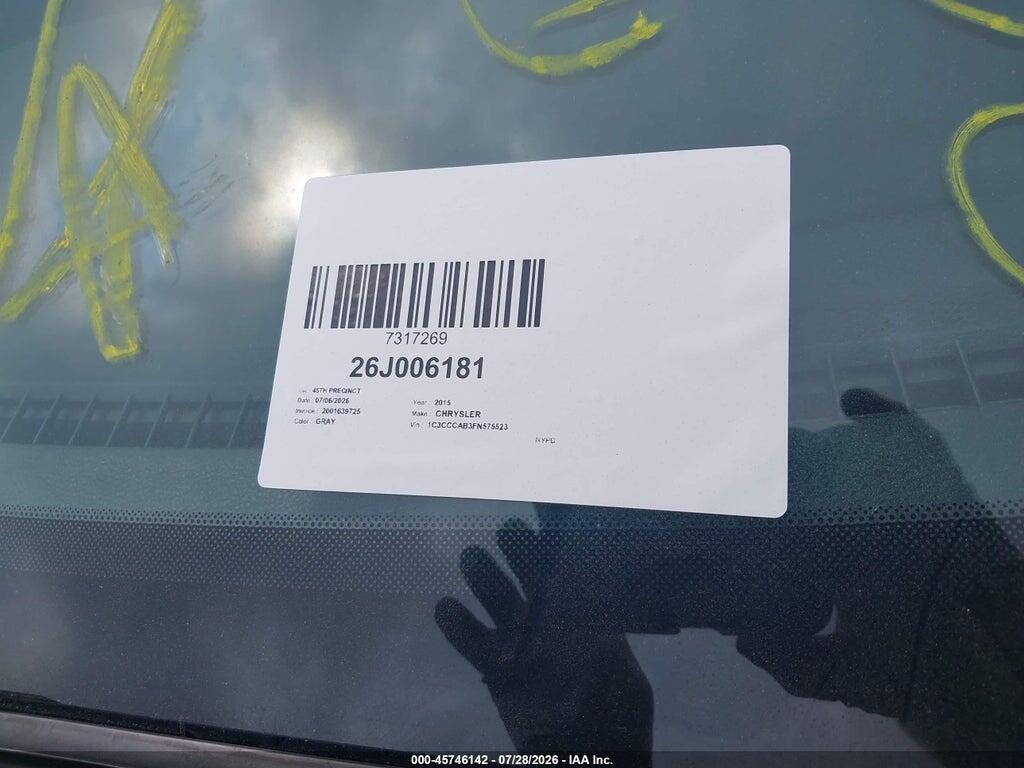 1C3CCCAB3FN575523 2015 CHRYSLER 200 photo no. 12