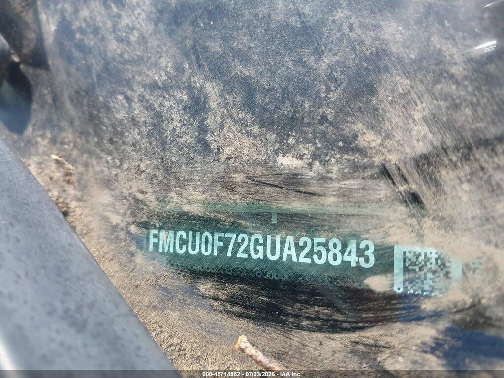 1FMCU0F72GUA25843 2016 FORD ESCAPE photo no. 9