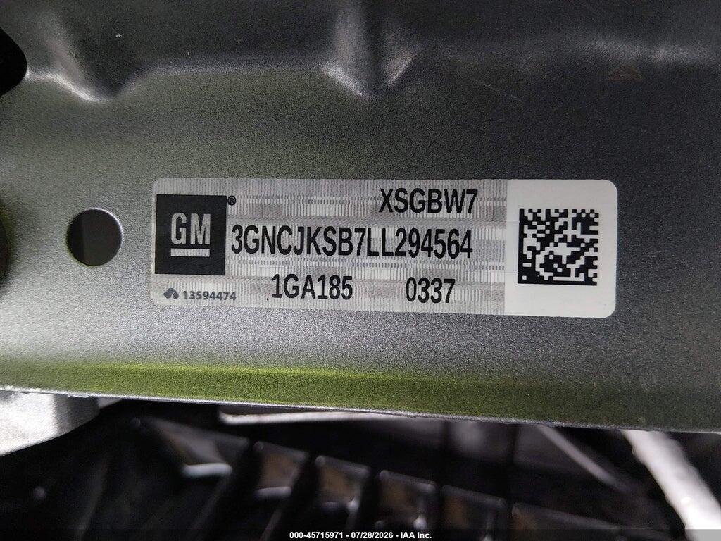 3GNCJKSB7LL294564 2020 CHEVROLET TRAX photo no. 9