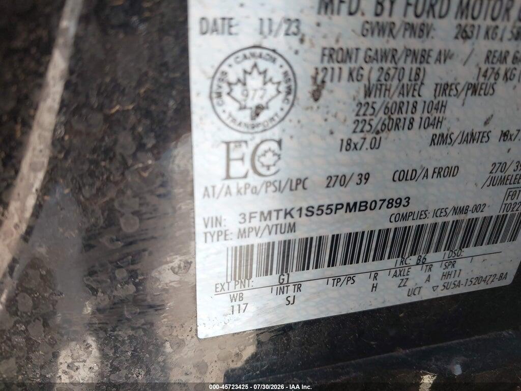 3FMTK1S55PMB07893 2023 FORD MUSTANG MACH-E photo no. 9