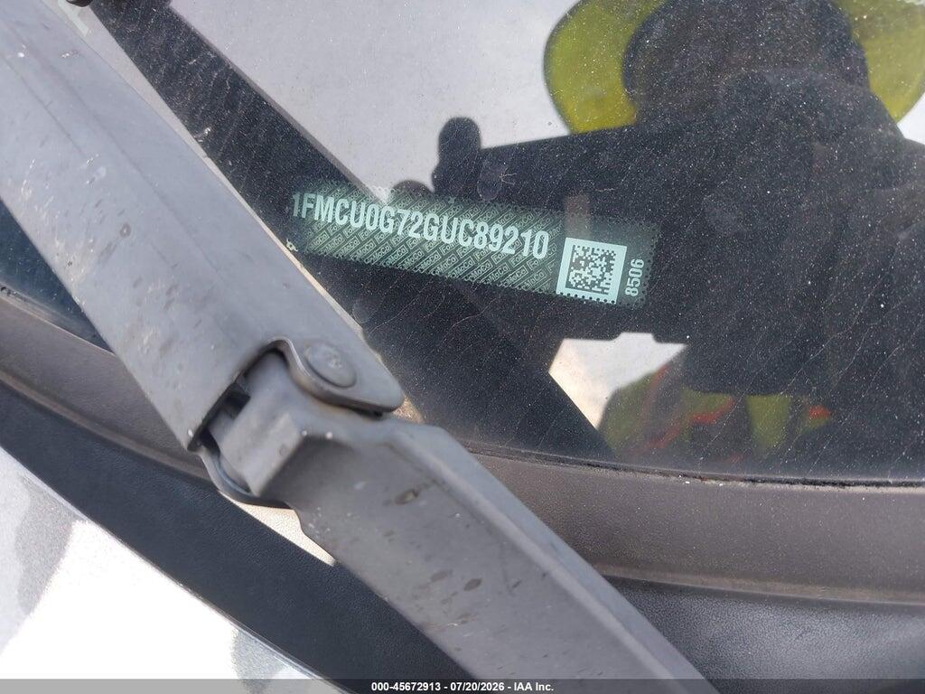 1FMCU0G72GUC89210 2016 FORD ESCAPE photo no. 9